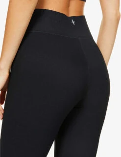 Center Stage High-rise Stretch-jersey Leggings -Sweaty Bety Clothing Shop R03938559 BLACKRIB ALT04
