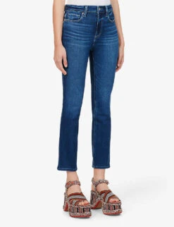 Paige Cindy Straight-leg High-rise Stretch-denim Jeans -Sweaty Bety Clothing Shop R03941948 SOLEIL ALT02