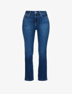 Paige Cindy Straight-leg High-rise Stretch-denim Jeans