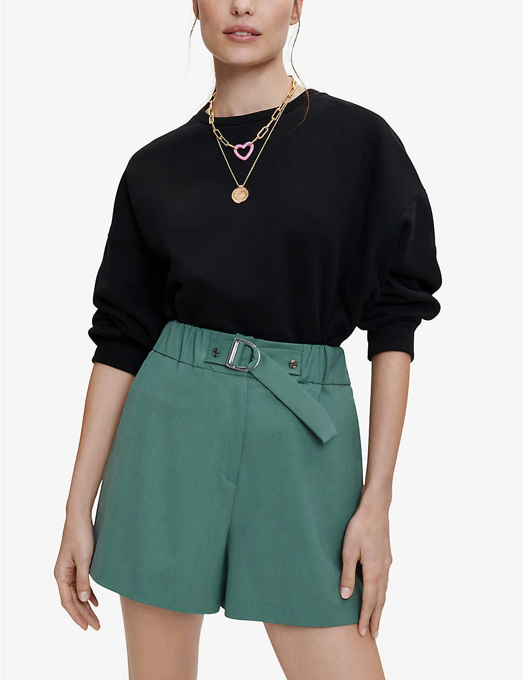 Maje Ivillette High-rise Tailored Stretch-woven Shorts 5 Maje Ivillette High-rise Tailored Stretch-woven Shorts - Image 3