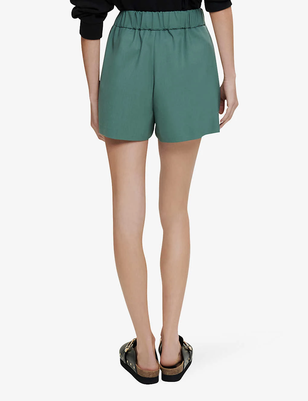 Maje Ivillette High-rise Tailored Stretch-woven Shorts 6 Maje Ivillette High-rise Tailored Stretch-woven Shorts - Image 4