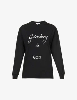 Ginsberg Is God Brand-print Organic-cotton T-shirt