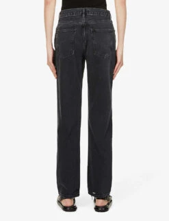 AGOLDE Lana Faded Straight-leg Mid-rise Organic Denim Jeans -Sweaty Bety Clothing Shop R03949572 CONDUCT ALT03