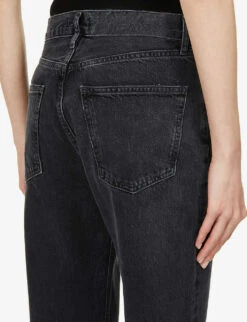 AGOLDE Lana Faded Straight-leg Mid-rise Organic Denim Jeans -Sweaty Bety Clothing Shop R03949572 CONDUCT ALT05