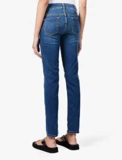 7 For All Mankind Roxanne Slim-fit Mid-rise Stretch-denim Jeans -Sweaty Bety Clothing Shop R03955413 DUCHESS ALT03