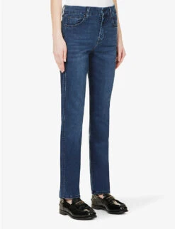 7 For All Mankind Kimmie Slim-leg High-rise Stretch-denim Jeans -Sweaty Bety Clothing Shop R03955416 PARKAVE ALT02