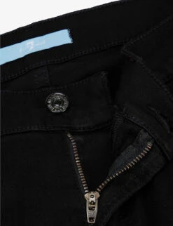 7 For All Mankind Blair Bootcut-leg Mid-rise Stretch-denim Jeans -Sweaty Bety Clothing Shop R03955419 BLACK ALT06