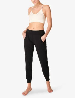 Sweaty Betty Gary Relaxed-fit Straight Leg Mid-rise Stretch-woven Yoga Trousers L29 -Sweaty Bety Clothing Shop R03958961 BLACK ALT01