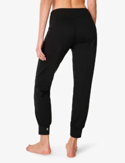 Sweaty Betty Gary Relaxed-fit Straight Leg Mid-rise Stretch-woven Yoga Trousers L29 -Sweaty Bety Clothing Shop R03958961 BLACK ALT03