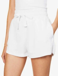 Rocco Towel-texture Woven Shorts -Sweaty Bety Clothing Shop R03968287 VANILLA ALT04