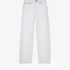 THE KOOPLES Cropped High-rise Straight Jeans -Sweaty Bety Clothing Shop R03977022 WHI01 M