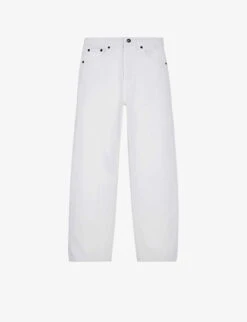 THE KOOPLES Cropped High-rise Straight Jeans