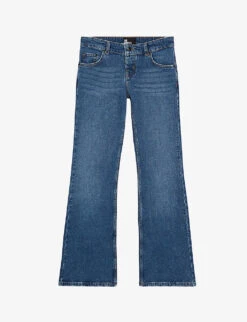 THE KOOPLES Faded-wash Bootcut Mid-rise Stretch-denim Jeans