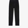 THE KOOPLES Cropped Slim-leg High-rise Stretch-denim Jeans