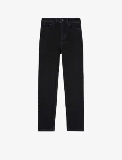 THE KOOPLES Cropped Slim-leg High-rise Stretch-denim Jeans