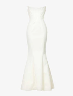 Ines Flared Satin Wedding Dress