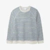 Striped Round-neck Organic Cotton-blend Sweatshirt -Sweaty Bety Clothing Shop R03985260 STRIPE M