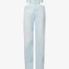 Maison Margiela Decortique Cut-out Straight-leg High-rise Jeans