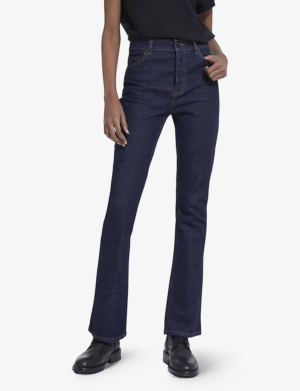 THE KOOPLES Bootcut High-rise Stretch-denim Jeans 5 THE KOOPLES Bootcut High-rise Stretch-denim Jeans - Image 3