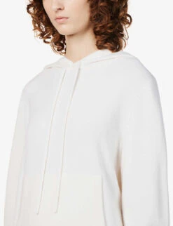 Joseph Front-pocket Knitted Wool-blend Hoody -Sweaty Bety Clothing Shop R03996067 IVORY ALT04