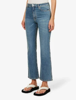 Joseph Duke Flared Cropped Stretch-cotton Jeans -Sweaty Bety Clothing Shop R03996182 INDIGOWASH ALT02