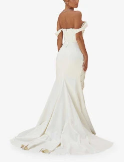 Delphine Sleeveless Satin Maxi Dress 10 Delphine Sleeveless Satin Maxi Dress -Sweaty Bety Clothing Shop R03998257 IVORY ALT03