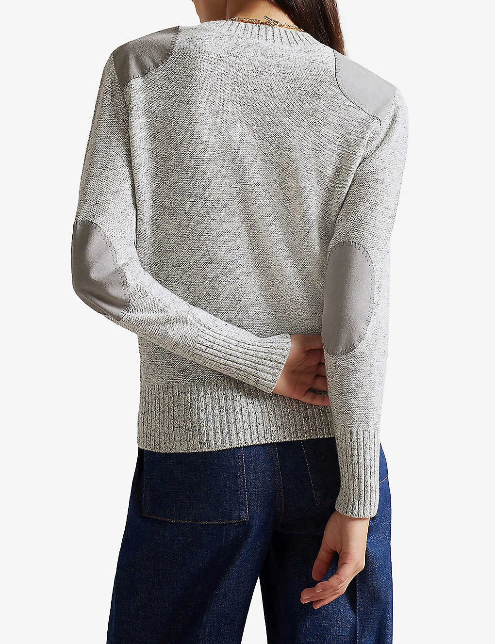 Ted Baker Colbiey Contrast-shoulders Knitted Jumper 6 Ted Baker Colbiey Contrast-shoulders Knitted Jumper - Image 4