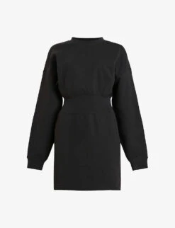 AllSaints Carisa Seam-line Organic-cotton Mini Dress