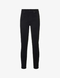 7 For All Mankind Aubrey Slim-fit High-rise Stretch-denim Jeans