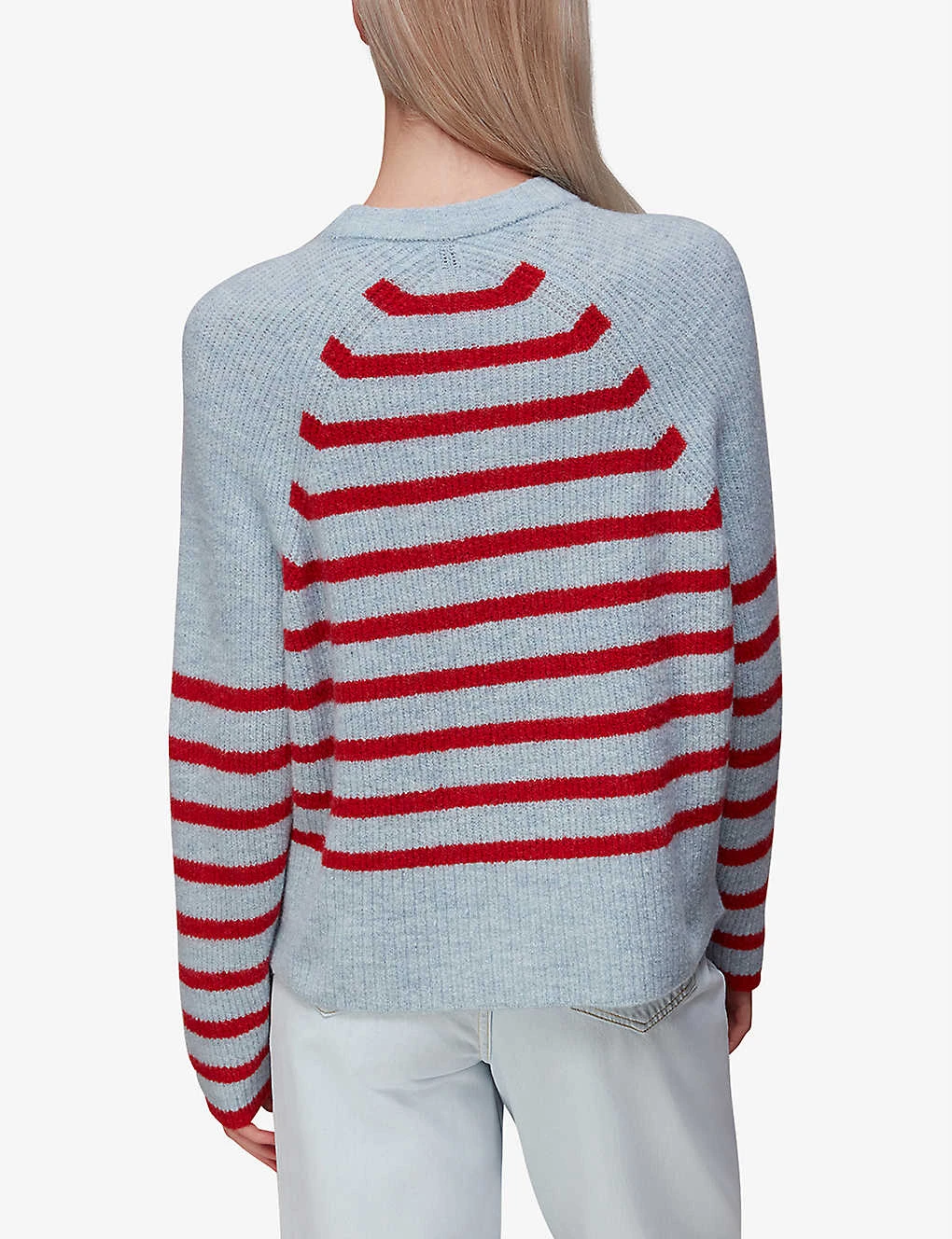 Whistles Eden Stripe-print Stretch-knit Jumper 6 Whistles Eden Stripe-print Stretch-knit Jumper - Image 4