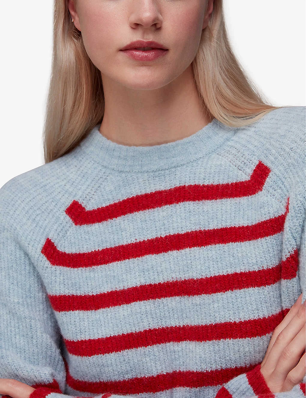Whistles Eden Stripe-print Stretch-knit Jumper 7 Whistles Eden Stripe-print Stretch-knit Jumper - Image 5