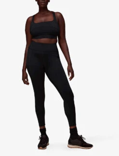 Whistles Square Neck Stretch-woven Sports Bra 10 Whistles Square Neck Stretch-woven Sports Bra -Sweaty Bety Clothing Shop R04056786 BLACK ALT01
