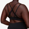 Whistles Square Neck Stretch-woven Sports Bra -Sweaty Bety Clothing Shop R04056786 BLACK ALT03