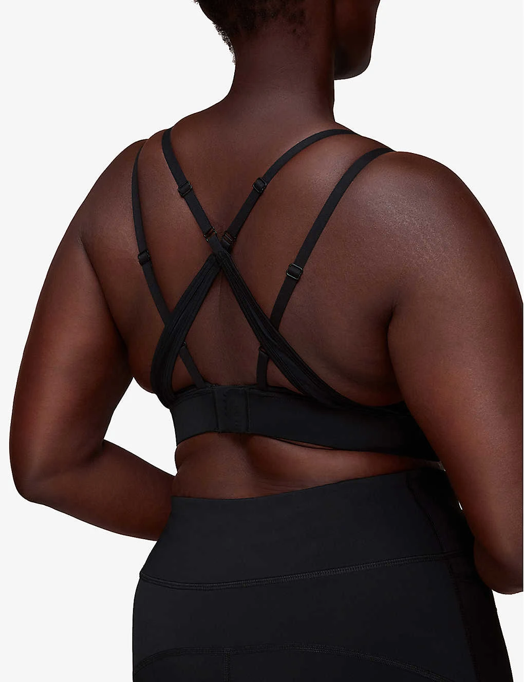 Whistles Square Neck Stretch-woven Sports Bra 3 Whistles Square Neck Stretch-woven Sports Bra