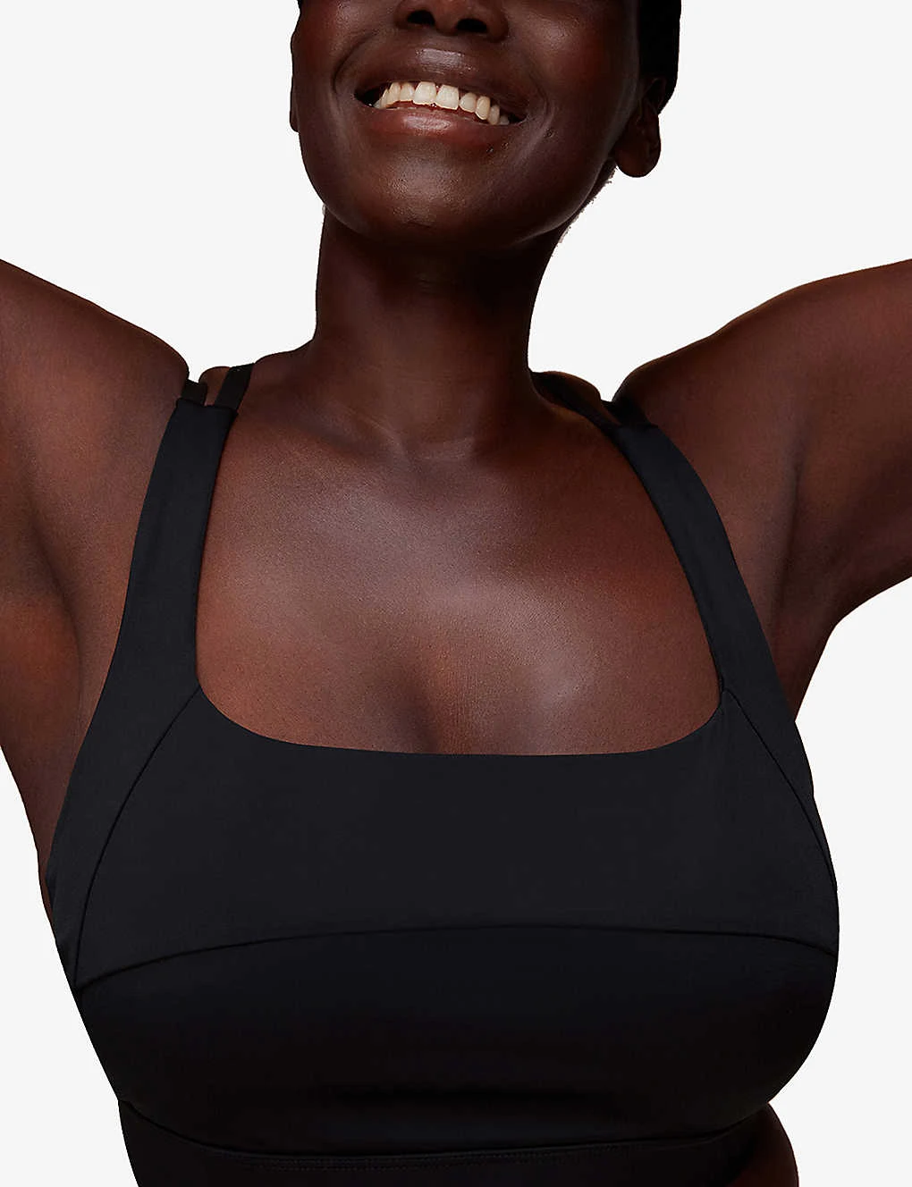 Whistles Square Neck Stretch-woven Sports Bra 5 Whistles Square Neck Stretch-woven Sports Bra - Image 3