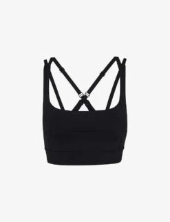 Whistles Square Neck Stretch-woven Sports Bra 8 Whistles Square Neck Stretch-woven Sports Bra -Sweaty Bety Clothing Shop R04056786 BLACK M