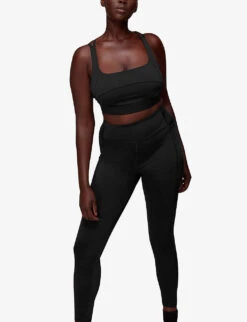 Whistles High-rise Recycled-nylon Stretch Leggings -Sweaty Bety Clothing Shop R04056787 BLACK ALT02