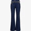 Otto Carabiner Wide-leg High-rise Organic-denim Jeans -Sweaty Bety Clothing Shop R04058967 BLUE M