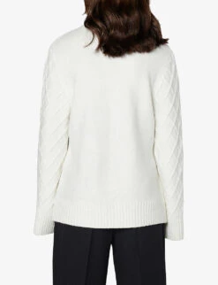 Geon Oversized Recycled Polyester-blend Knitted Jumper -Sweaty Bety Clothing Shop R04061050 IVORY ALT03