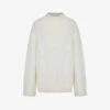Geon Oversized Recycled Polyester-blend Knitted Jumper 2 Geon Oversized Recycled Polyester-blend Knitted Jumper -Sweaty Bety Clothing Shop R04061050 IVORY M