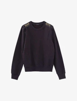 Ikks Embroidered Cotton-blend Sweatshirt