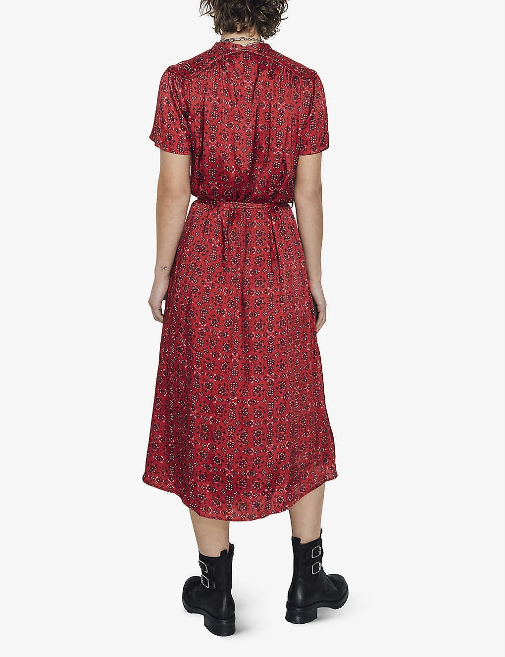 Ikks Bandana-print Woven Midi Dress 6 Ikks Bandana-print Woven Midi Dress - Image 4