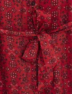 Ikks Bandana-print Woven Midi Dress 11 Ikks Bandana-print Woven Midi Dress -Sweaty Bety Clothing Shop R04063211 RED ALT04
