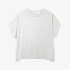 Notch-bag Relaxed-fit Cotton T-shirt -Sweaty Bety Clothing Shop R04067994 SKYBLUE M