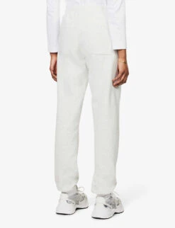 Upper East Side Logo-print Cotton-jersey Jogging Bottoms -Sweaty Bety Clothing Shop R04068996 HEATHERGRAYFOREST ALT03