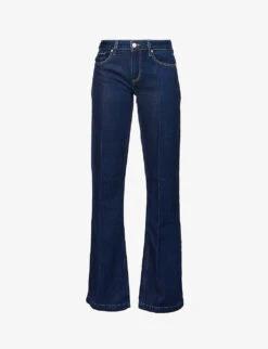 Paige Sonja High-rise Wide-leg Cotton-blend Jeans