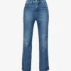 GOOD AMERICAN Good Curve Straight-leg High-rise Stretch-denim Jeans -Sweaty Bety Clothing Shop R04070239 INDIGO338 M