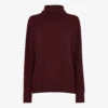 Whistles Roll-neck Cashmere Knitted Jumper -Sweaty Bety Clothing Shop R04071979 PLUMCLARET M