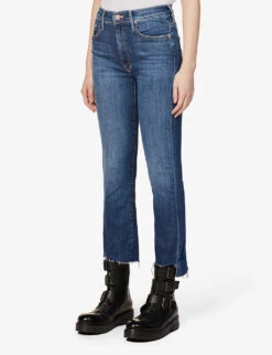 MOTHER The Insider Crop-leg Mid-rise Straight Jeans -Sweaty Bety Clothing Shop R04074462 GIRLCRUSH ALT02
