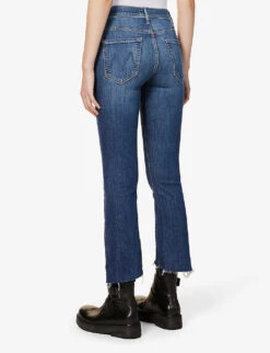 MOTHER The Insider Crop-leg Mid-rise Straight Jeans -Sweaty Bety Clothing Shop R04074462 GIRLCRUSH ALT03